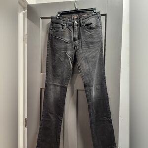 Classic Black Straight-Leg Jeans for Men